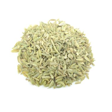 beyaz baharat yığını, beyaz arka plan üzerinde izole