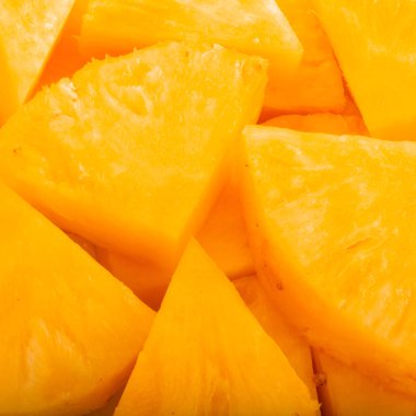 tatlı lezzetli ananas dilimleri, yakın görünüm 