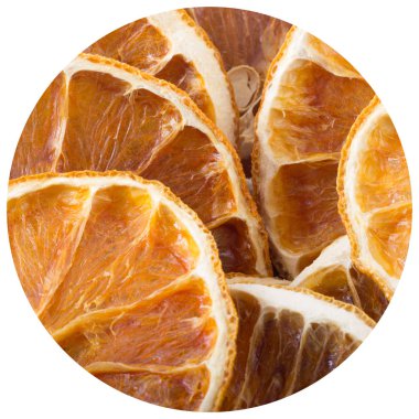 kurutulmuş portakal meyve dilimleri kazık, yakın çekim