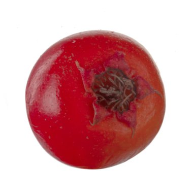 Beyaz arka planda izole alıç berry, yakın çekim 