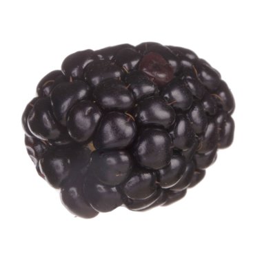 olgun tatlı böğürtlen beyaz arka plan izole, yakın çekim 