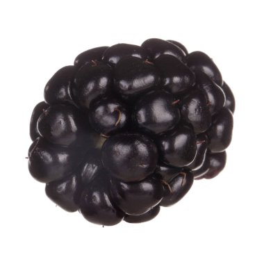 olgun tatlı böğürtlen beyaz arka plan izole, yakın çekim 