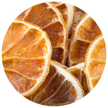 kurutulmuş portakal meyve dilimleri kazık, yakın çekim