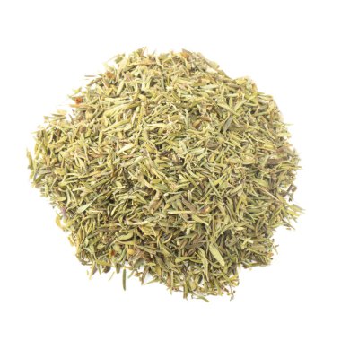 beyaz arka plan üzerinde izole baharat yığını