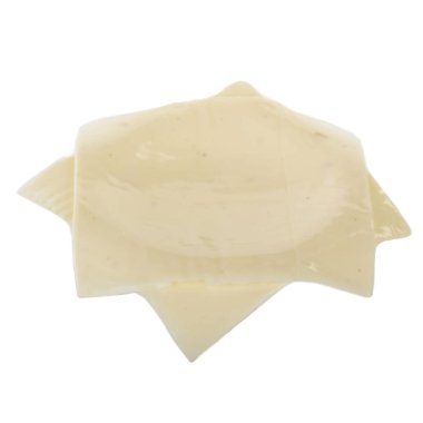 beyaz arka plan üzerinde izole peynir parçası, yakın çekim 