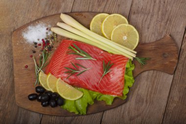 somon balığı yakın çekim 