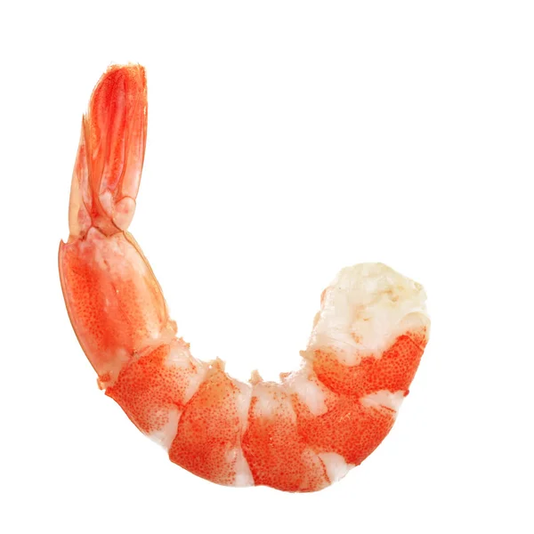 Langostino Cocido Aislado Sobre Fondo Blanco — Foto de Stock