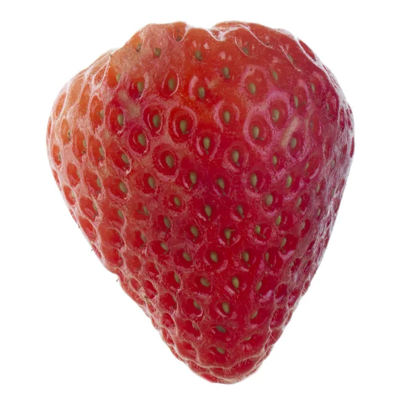 Süße Rote Reife Erdbeere Nahsicht — Stockfoto