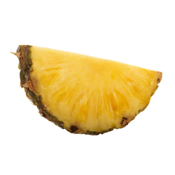 Süße Schmackhafte Ananas Isoliert Auf Weißem Hintergrund Nahsicht — Stockfoto