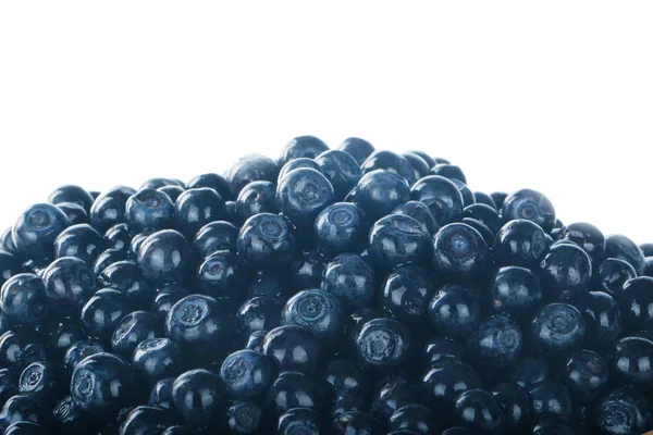 Ripe Black Bilberries Background Close View — Stock Photo, Image