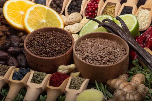 Various Seeds Nuts Market Stall — Stock Photo, Image