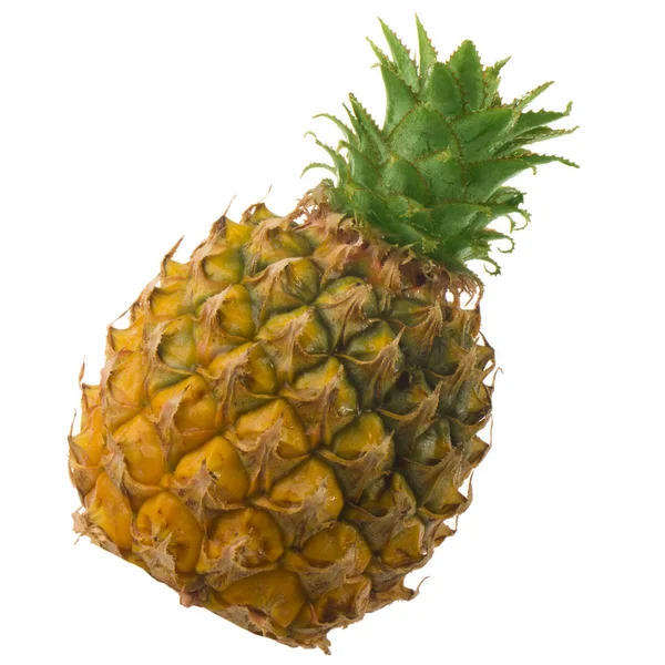 Süße Schmackhafte Ananas Isoliert Auf Weißem Hintergrund Nahsicht — Stockfoto