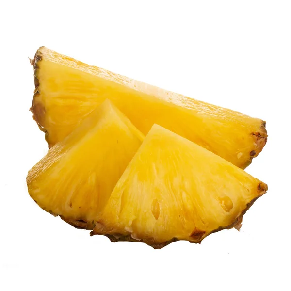 Süße Schmackhafte Ananasscheiben Nahsicht — Stockfoto