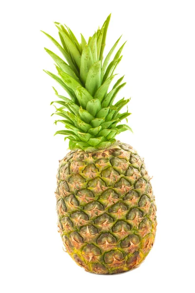 Sladký Chutný Ananas Izolovaný Bílém Pozadí Blízký Pohled — Stock fotografie