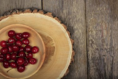 arka planda taze kiraz, yakın