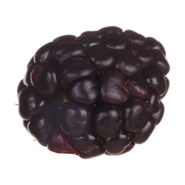 成熟的甜黑莓孤立在白色背景 — 图库照片