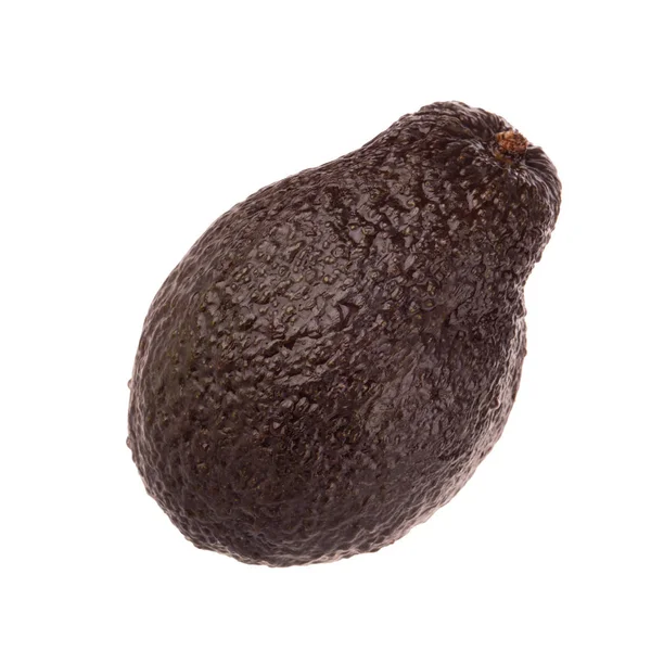 Rijpe Lekkere Avocado Geïsoleerd Witte Achtergrond Close — Stockfoto