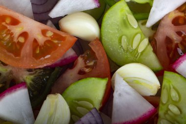 Farklı sebze yakın çekim