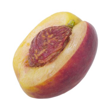 Olgun şeftali meyve yakın çekim