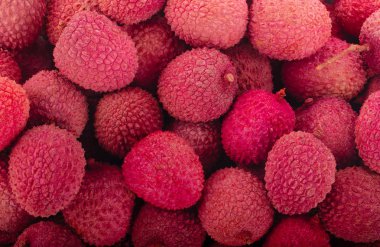 arka planda taze lychee, yakın
