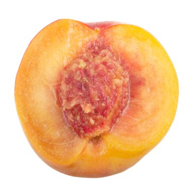 Olgun şeftali meyve yakın çekim