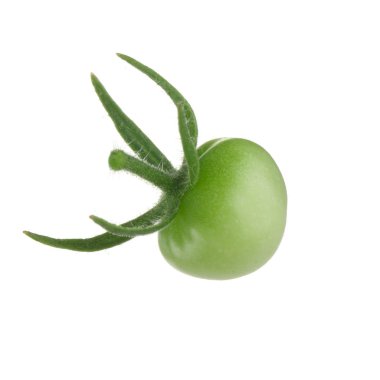 Beyaz arka planda izole domates closeup 