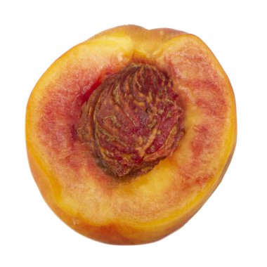 Olgun şeftali meyve yakın çekim