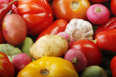 Farklı sebze yakın çekim