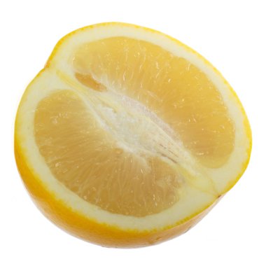 beyaz arka plan üzerinde izole olgun limon, yakın çekim 