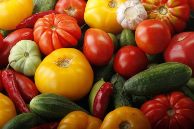 Farklı sebze yakın çekim