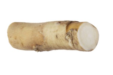 beyaz arka planda izole sebze kökü