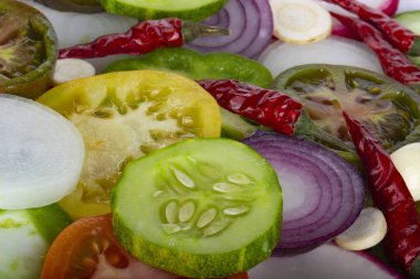 Farklı sebze yakın çekim