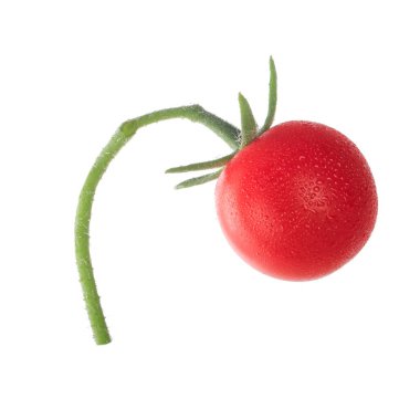 Beyaz arka planda izole domates closeup 