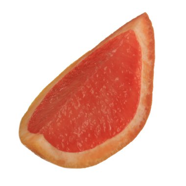 beyaz arka plan üzerinde izole olgun greyfurt, yakın çekim  