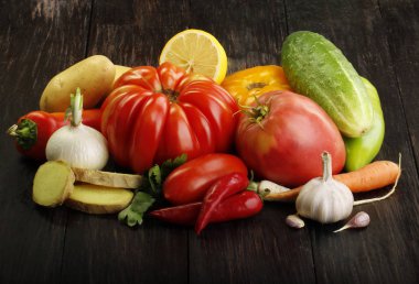 arka planda farklı baharatlar, yakın