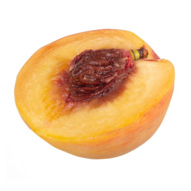 Olgun şeftali meyve yakın çekim