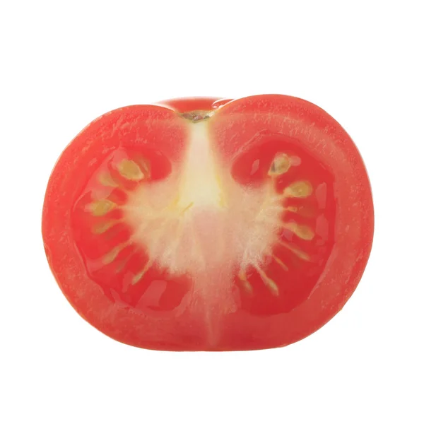 Nahaufnahme Von Tomaten Isoliert Auf Weißem Hintergrund — Stockfoto