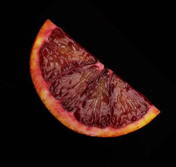 Ripe Red Orange Dark Background Close — Stock Photo, Image