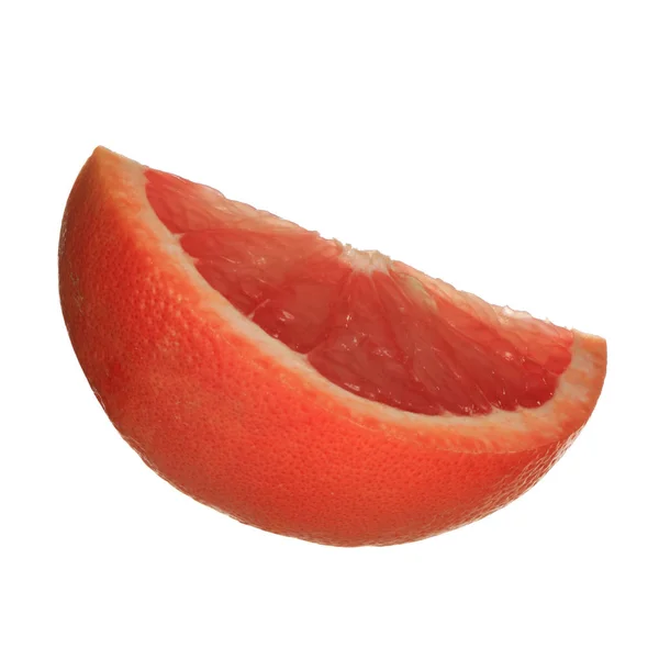 Érett Grapefruit Izolált Fehér Háttér Közelről — Stock Fotó