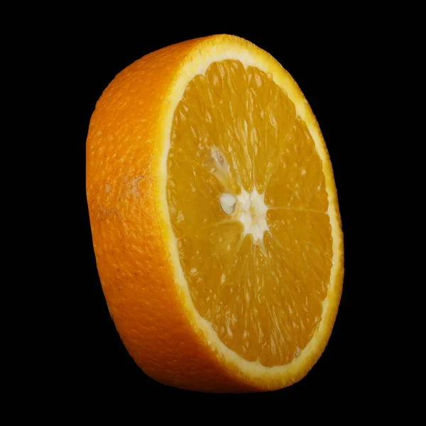 Dojrzałe Słodkie Pomarańczowe Białym Tle Zbliżenie — Zdjęcie stockowe
