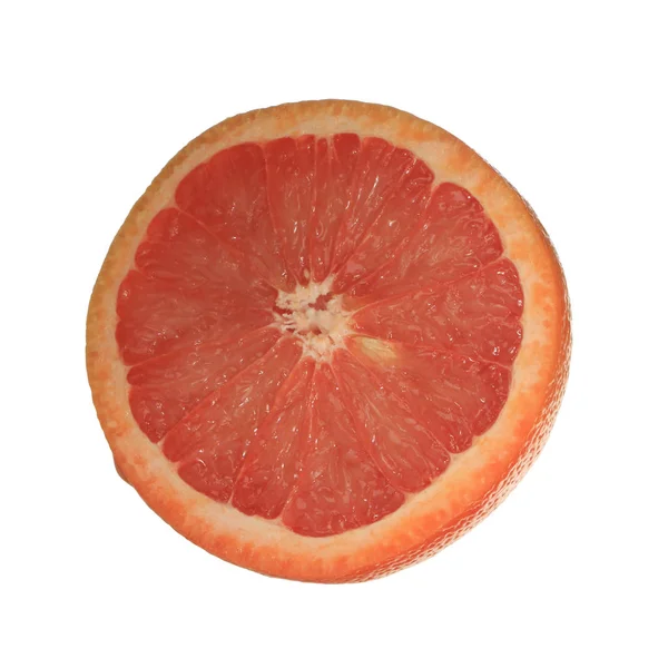 Reife Grapefruit Isoliert Auf Weißem Hintergrund Nahaufnahme — Stockfoto