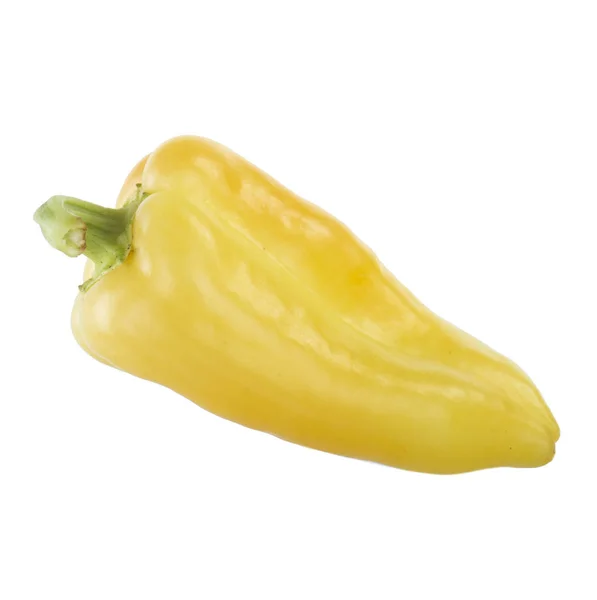 Closeup Bell Pepper Isolated White Background Close Stock Picture