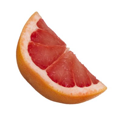 beyaz arka plan üzerinde izole olgun greyfurt, yakın çekim  