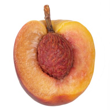 Olgun şeftali meyve yakın çekim