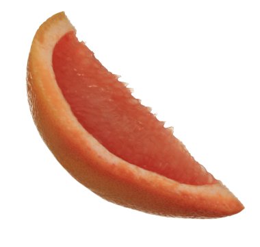 beyaz arka plan üzerinde izole olgun greyfurt, yakın çekim  