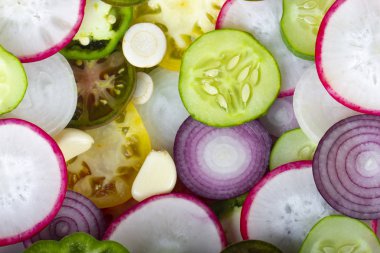 Farklı sebze yakın çekim