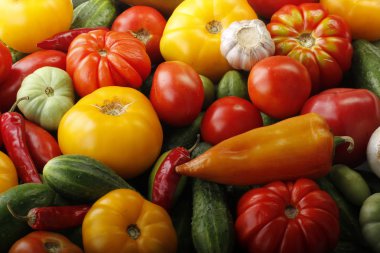 Farklı sebze yakın çekim