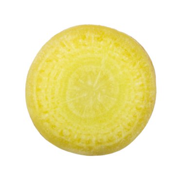 maydanoz kökü dilimi beyaz arka plan üzerinde izole