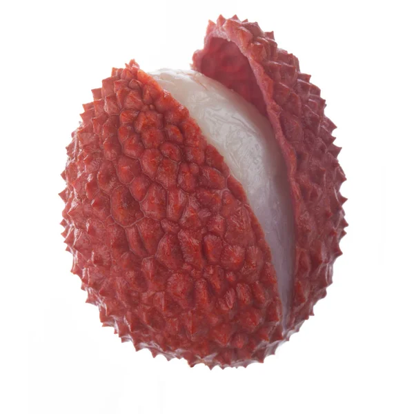 Fresh Lychee Background Close — Stock Photo, Image