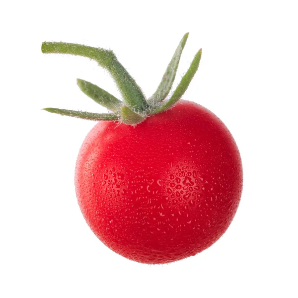 Beyaz arka planda izole domates closeup 